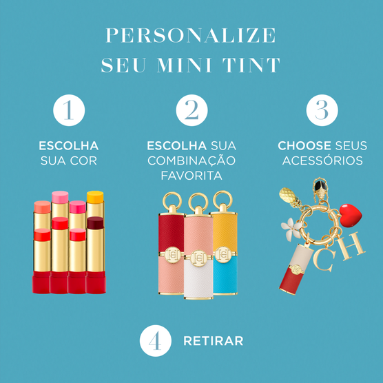 CH Beauty Case Mini Tint Azul e Branco